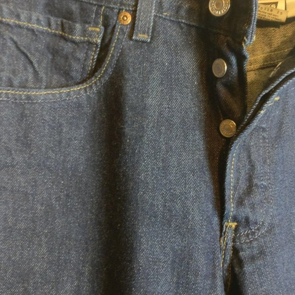 RARE,DISCONTINUED EXPOSED RIVETS Levi's 502 Indigo Wash Jean(W12=M32)Measuremnt - Picture 4 of 8
